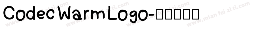 Codec Warm Logo字体转换
